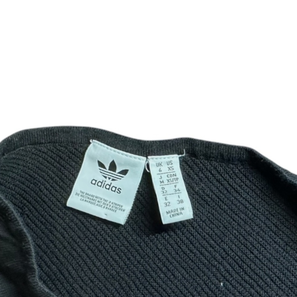 Adidas One-Sleeve Knit Bodysuit in Black - Picture 4 of 6